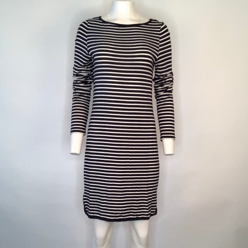 Mott 50 Navy and White Stripe SPF jersey dress